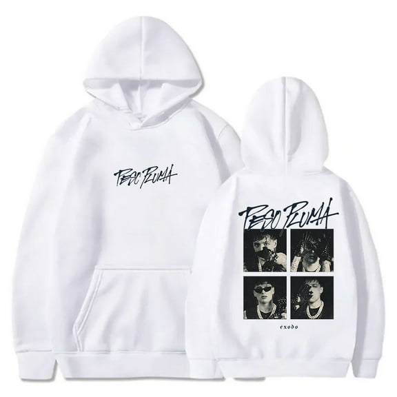 Peso Pluma Exodo Portraits Hoodies Rapper 2024 Tour Merch Pullovers Women Men Fashion Casual Hooded Sweatshirts