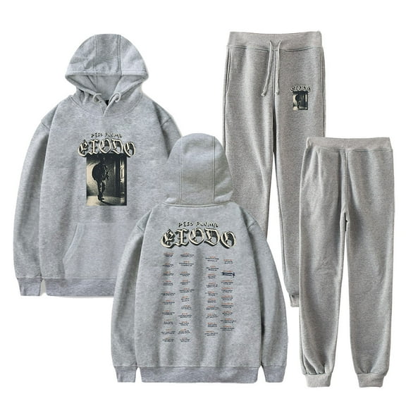 Peso Pluma Exodo Tour 2024 Hoodie Suit Fashion 2 Pieces Sets