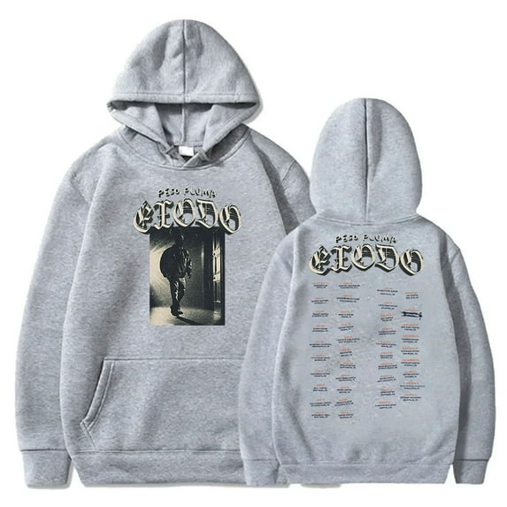 Peso Pluma Exodo Tour Merch Hoodies New Logo Hooded Sweatshirts Women Men Fashion Casual HipHop Pullovers