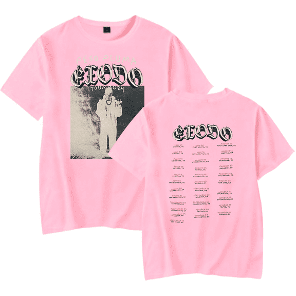 Peso Pluma Exodo Tour Merch T-Shirt Casual Short Sleeved men and women Unisex Tee