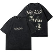 XXINPEI Peso Pluma Exodo Tour Merch Vintage Wash Tee Summer Fashion Streetwear Short Sleeve T-shirts Crewneck