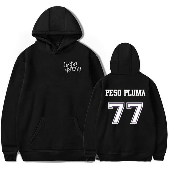 Peso Pluma Hoodies Merch 2023 New Album 77 Sweatshirt Women/Men Long Sleeve Pullover Streetwear