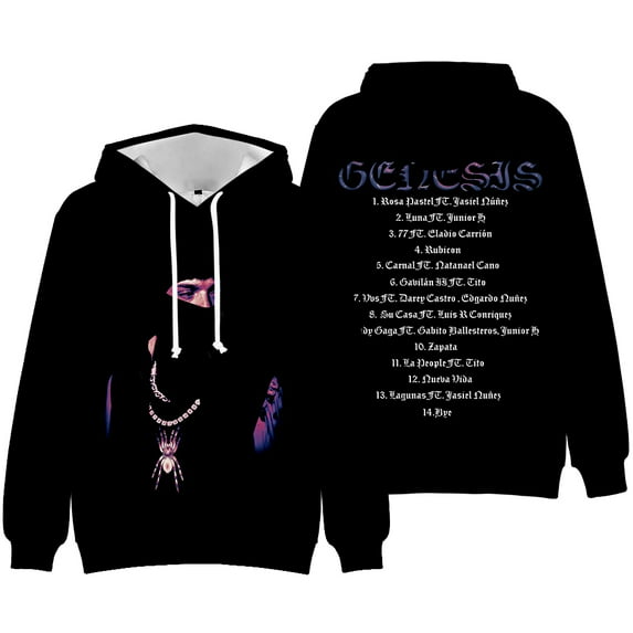Peso Pluma Hoodies Merch 2023 New album Genesis 3D Printing Sweatshirt Women/Men Long Sleeve Pullover