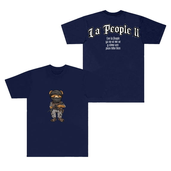 Peso Pluma La People II Tee Exodo Tour Merch T-shirts Women Men Fashion Casual Streetwear Short Sleeve