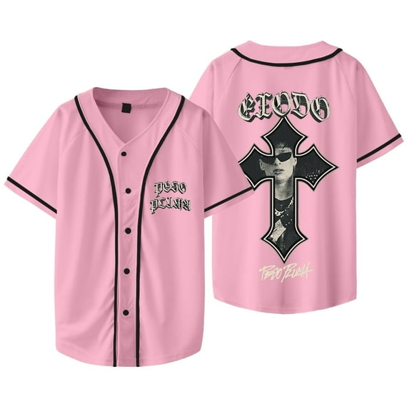 Peso Pluma Merch 2024 Exodo Cross Baseball Jersey Short Sleeve T-shirts Summer Women Men Rapper Streetwear Casual Hip Hop Tee
