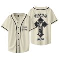 thumbnail image 1 of Peso Pluma Merch 2024 Exodo Cross Baseball Jersey Short Sleeve T-shirts Summer Women Men Rapper Streetwear Casual Hip Hop Tee, 1 of 2