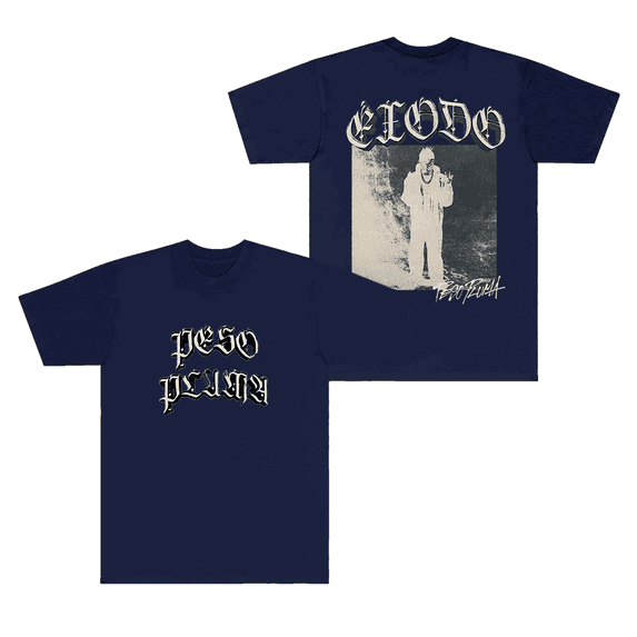 Peso Pluma Merch Exodo Album Cover T-Shirt ÉXODO Tour 2024 T Shirts Casual Summer Tees Men Women Short Sleeve Rapper Top Tee