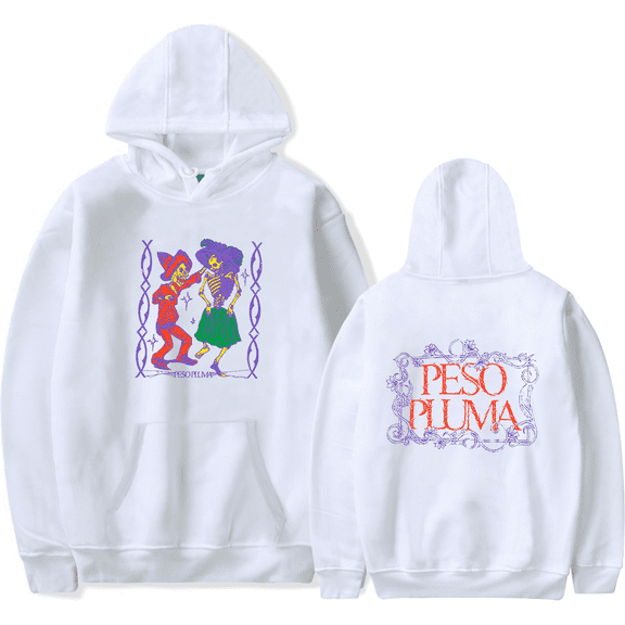 Peso Pluma Merch Hoodie Calacas Bailando Long sleeve Hoodies Sweatshirt Men Women Pullover