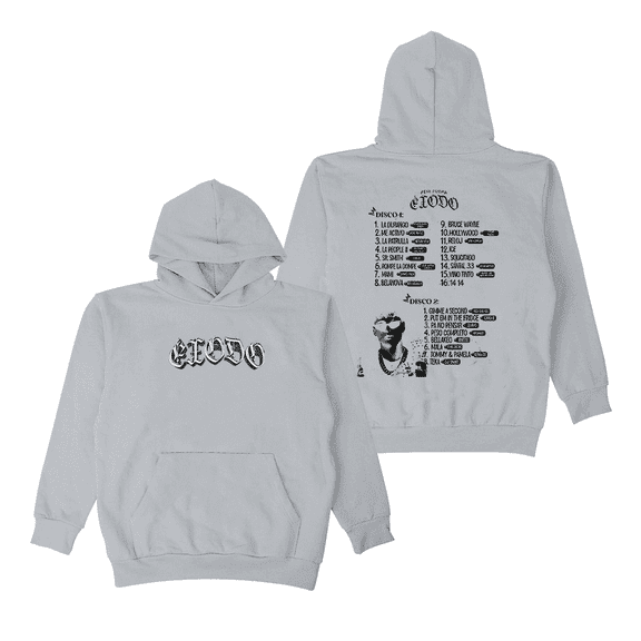 Peso Pluma Merch Hoodie ÉXODO Tracklist Hoodie Sweatshirt For Fans Men Women Short Sleeves Hip Hop Rapper Pullover Streetwear