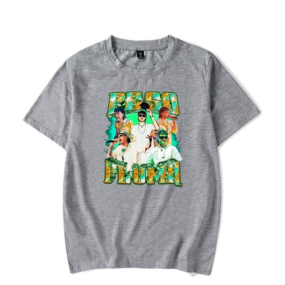 Peso Pluma Merch Rapper HipHop T-shirt Doble P Tee Women Men Summer Short Sleeve Streetwear