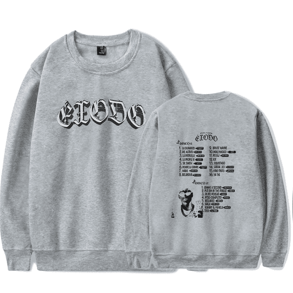 Peso Pluma Merch Sweatshirts ÉXODO Tracklist Clothes For Fans Men Women Long Sleeves Hip Hop Rapper Hoodie Sweatshirt