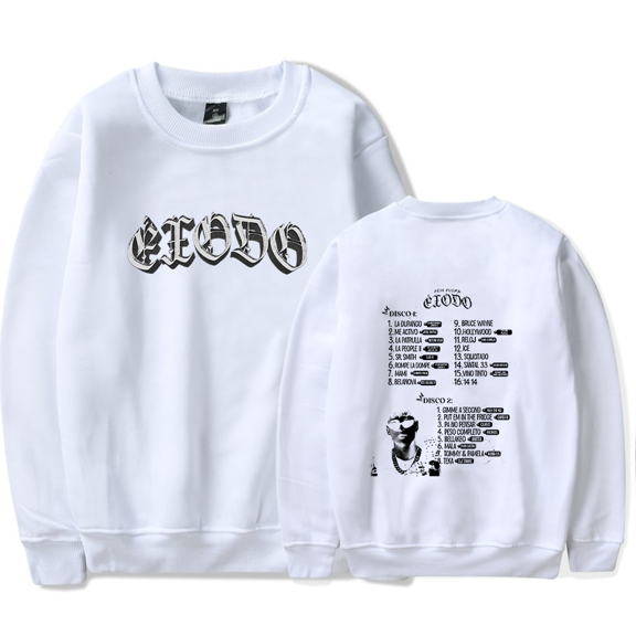 Peso Pluma Merch Sweatshirts ÉXODO Tracklist Clothes For Fans Men Women Long Sleeves Hip Hop Rapper Hoodie Sweatshirt