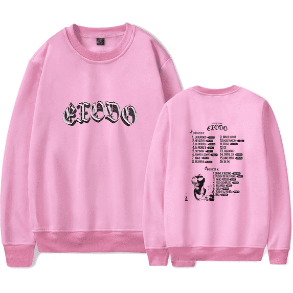 Peso Pluma Merch Sweatshirts ÉXODO Tracklist Clothes For Fans Men Women Long Sleeves Hip Hop Rapper Hoodie Sweatshirt