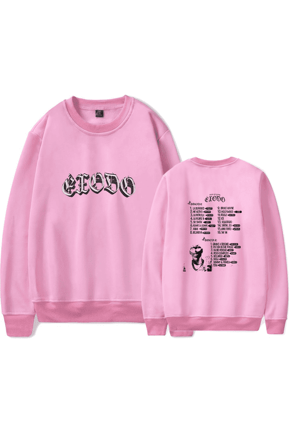 Peso Pluma Merch Sweatshirts ÉXODO Tracklist Clothes For Fans Men Women Long Sleeves Hip Hop Rapper Hoodie Sweatshirt