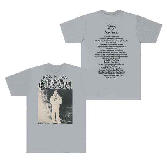 Peso Pluma Merch T-Shirt ÉXODO Album Tracklist T Shirts Summer Tees For Fans Men Women Short Sleeve Rapper Top Tee