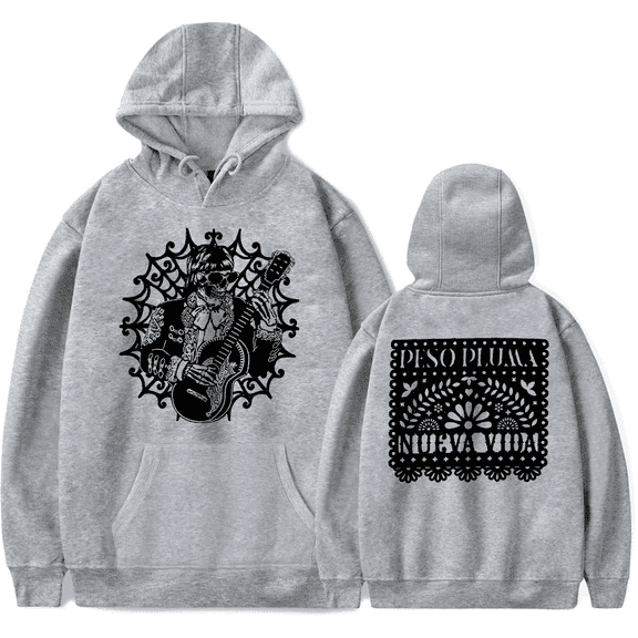 Peso Pluma Nueva Vida Hoodie Rapper Merch Vintage Hoodies Long sleeve Sweatshirt Men Women Pullover