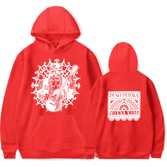 Peso Pluma Nueva Vida Hoodie Rapper Merch Vintage Hoodies Long sleeve Sweatshirt Men Women Pullover