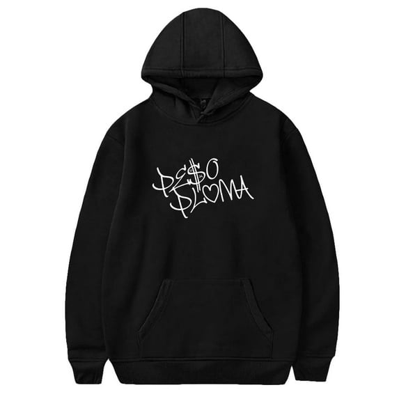 Peso Pluma Rapper Logo Hoodie Women Men Long Sleeve Pullover HipHop Style