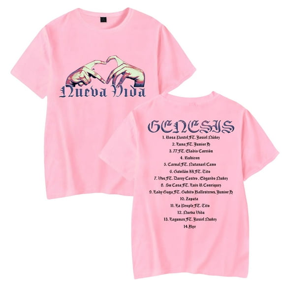 Peso Pluma Rapper Merch Genesis T-shirt Women Men Crewneck Short Sleeve Casual Tee