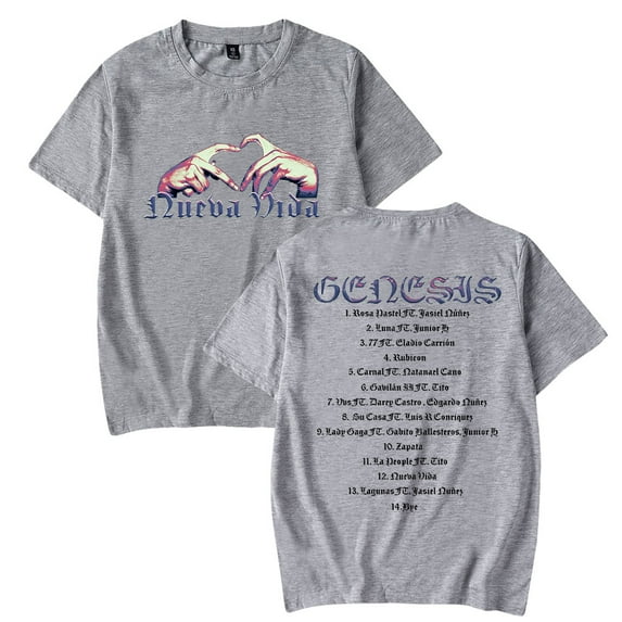 Peso Pluma T-Shirt 2023 Merch New Album Genesis Tee Women Men O-neck Short Sleeve Casual T-shirt