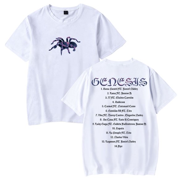 Peso Pluma T-Shirt 2023 Merch New Album Genesis Tee Women Men O-neck Short Sleeve Top