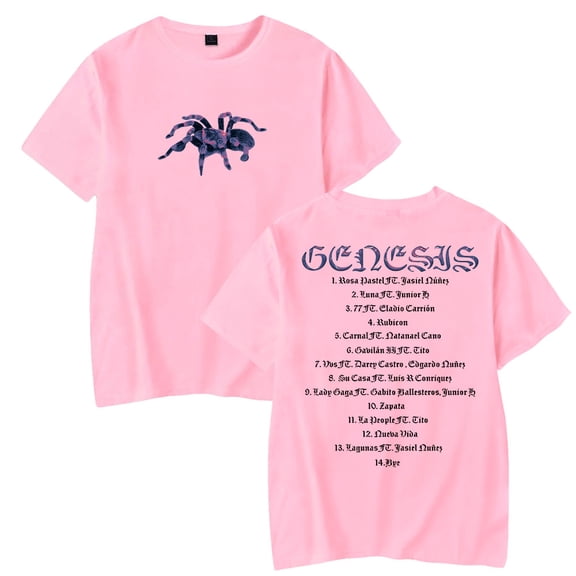 Peso Pluma T-Shirt 2023 Merch New Album Genesis Tee Women Men O-neck Short Sleeve Top