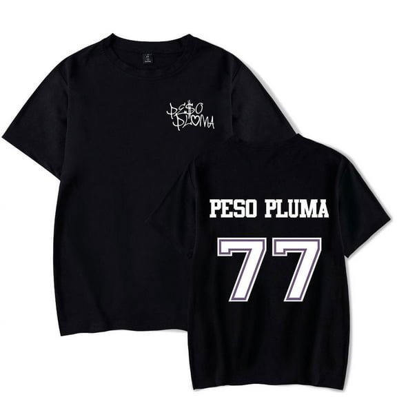 Peso Pluma T-Shirt 2023 New Album 77 Merch Tee Women Men O-neck Short Sleeve Casual Tshirt