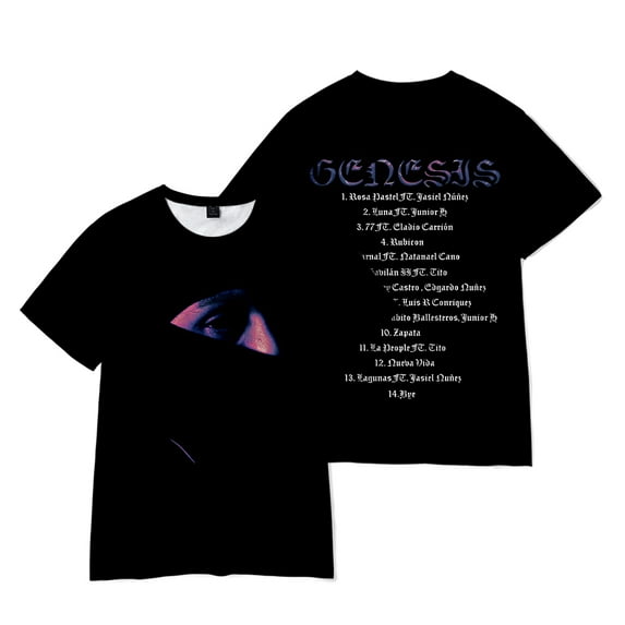 Peso Pluma T-Shirt 2023 New Album Genesis Merch Tee Women Men O-neck Short Sleeve Casual Tshirt