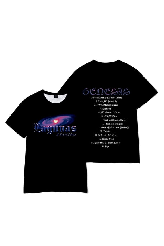 Peso Pluma T-Shirt  New album Genesis Merch unisex O-neck pure cotton short sleeved casual T-shirt