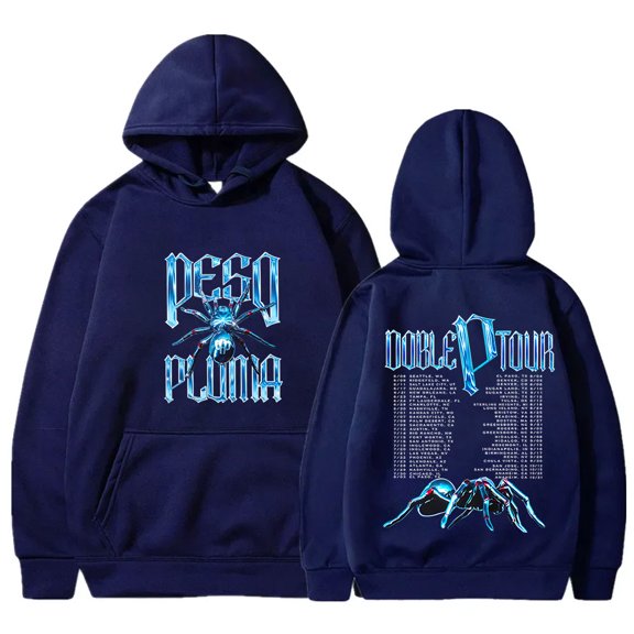 Peso Pluma Tarantula Tour Merch Hoodies PP New Logo Pullovers Women Men Fashion Casual Long Sleeve Sweatshirts