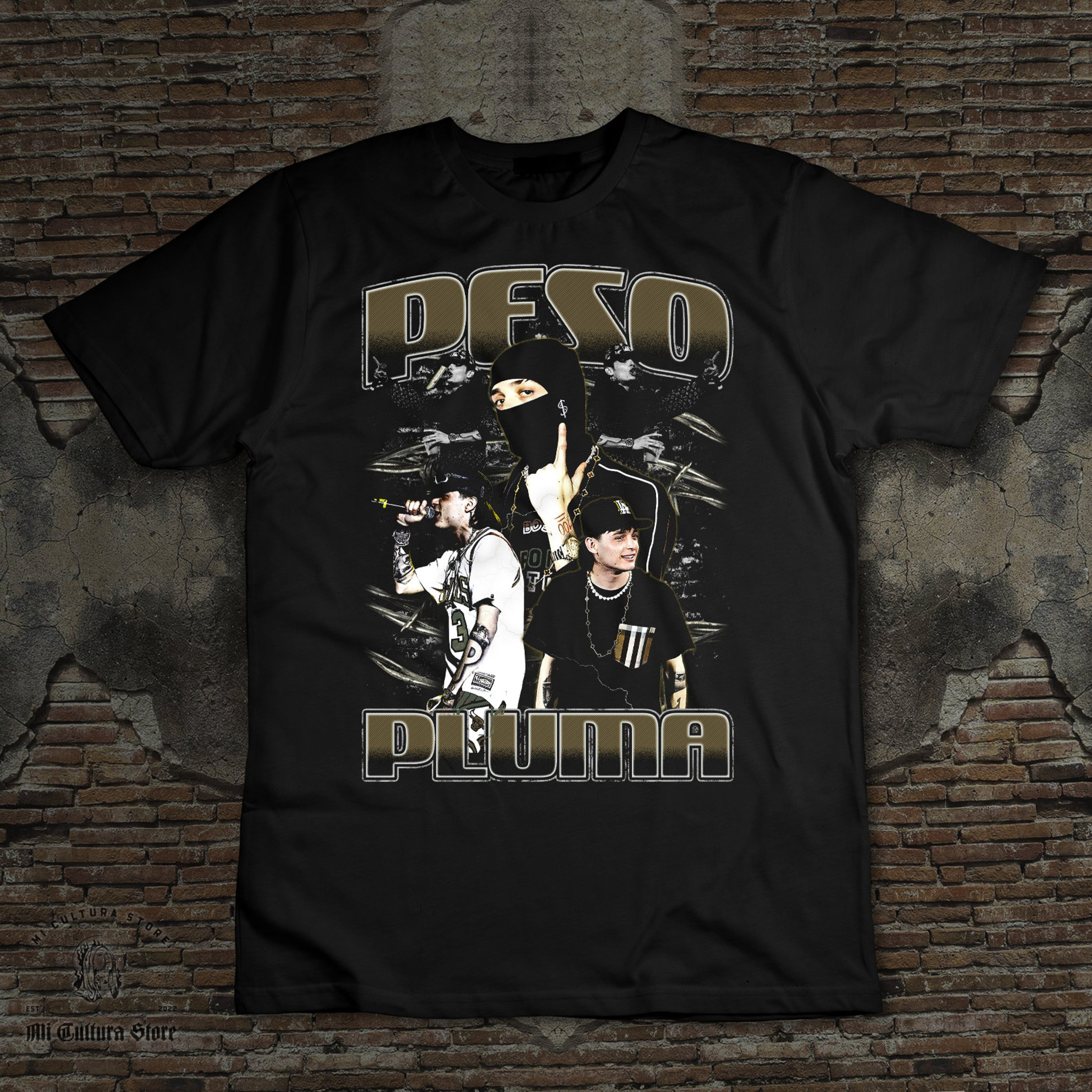 Peso Pluma vintage look tshirt playera regional mexicano Sinaloa Peso