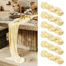 10 Pack Cheesecloth Table Runner Gauze Tablecloth 10FT Long Semi-Sheer ...