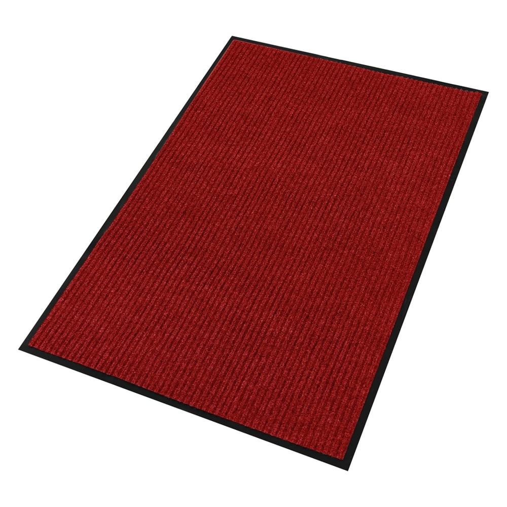 Pesonlook Heavy Duty Large Outdoor Indoor Entrance Doormat Red