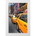 thumbnail image 1 of Pessach, Kobbie 13x18 White Modern Wood Framed Museum Art Print Titled - Nyc Cabs, 1 of 4