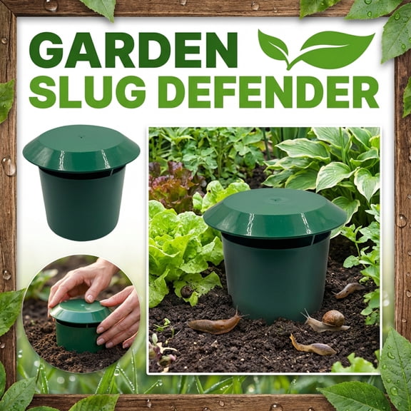Pest Control Garden Trap Snail Catcher Trap Vegetable Garden Slug Traps Green Plastic,Backyard Snail Trap Catcher for Pest Control 9.5cm*11cm 1pc