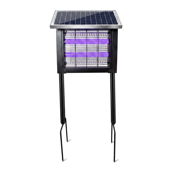 Pest Control Solar Bug Zapper,Solar Panel,IPX5 Waterproof,Auto Mode,Solar Powered,Electric Mosquito Killer Rechargeable Mosquito Zapper Fly Trap for Terrace Garden
