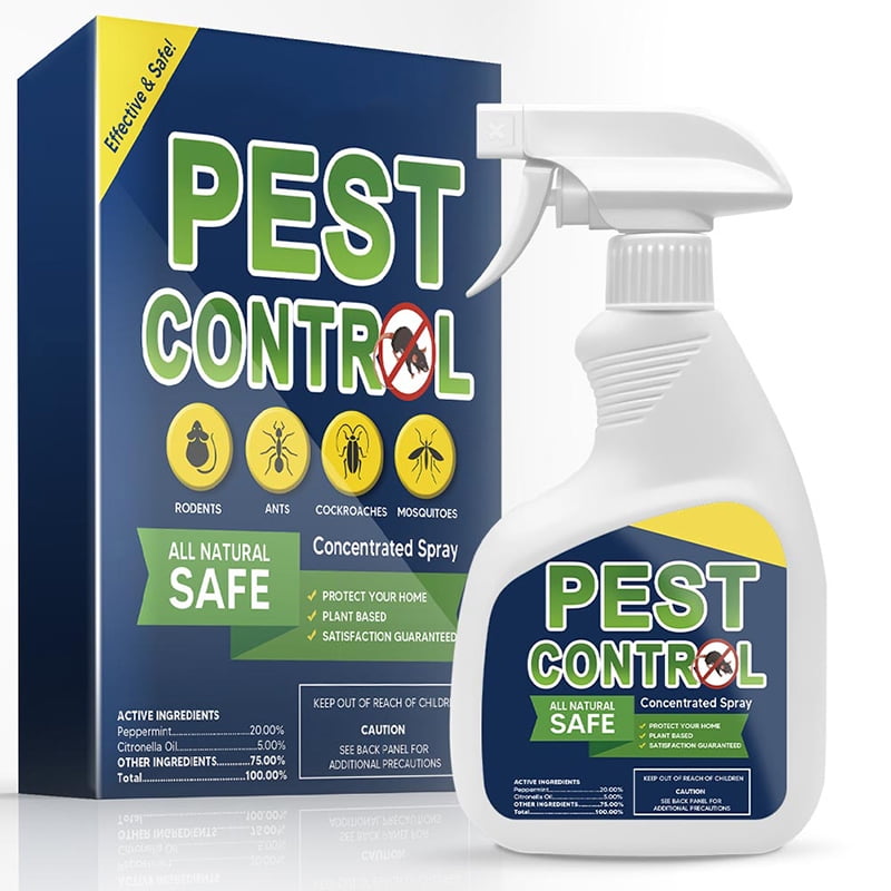 Pest Control Spray, Mice Repellent, Rodent Repellant Indoor, Extra-Strength Peppermint to Repel Rat, Ant, Roach, Mosquito,Moth and More Pests, Rat Repellent Indoor and Outdoor-1P