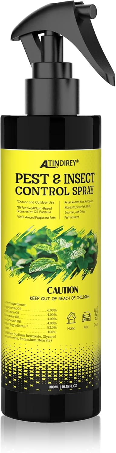 Pest & Insect Control Spray,Spider lent Indoor Spray - Ant & Silverfish lent Indoor | Plant-Based Odor-Neutral Formula for Pet-Safe Indoor/Outdoor Insect Control