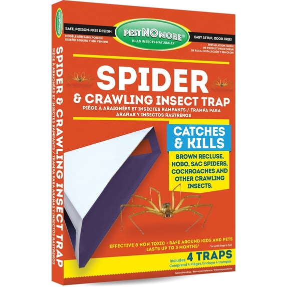 Pest No More GP411 Spider & Crawling Insect Trap 4 Traps Per Pack