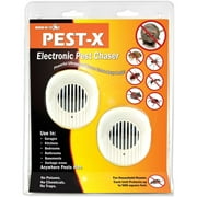 Pest-X Ultrasonic Rodent Insect Ultrasonic Pest Repeller 500 square feet Commercial Quality 2-pack Safe Pest Repellent