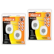 Pest-X Ultrasonic Rodent and Insect Pest Repeller, 500 sq ft, Commercial, 4-Pack
