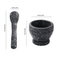 thumbnail image 1 of Pestle And Mortar Hand Grinder Plastic Material 6.7 Inch Spice Crusher Set For Herbs Spices Pesto Grains Teas Garlic Ginger Light Weight Easy Carry Easy Clean Durable Herb Crusher, 1 of 4