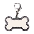 thumbnail image 1 of Pet Accessories Dog Customized Pet ID with 4 Lines of Deep Engraved Text in Glitter Bone and Cats, 1 of 3