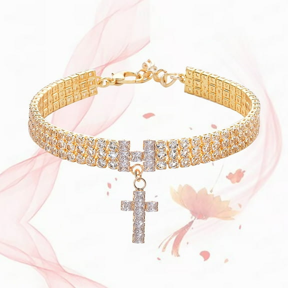 Gold Metal Cuban Link Dog Necklace Heavy Duty Chew Proof Chain for Medium and Large Breed Dogs