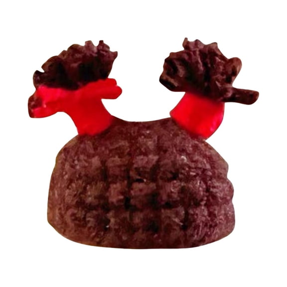 Pet Accessories Hamster Hat for Small Animals Adjustable Straps Knitted Carrot Tiny Hats for Holiday Party, Multicolor