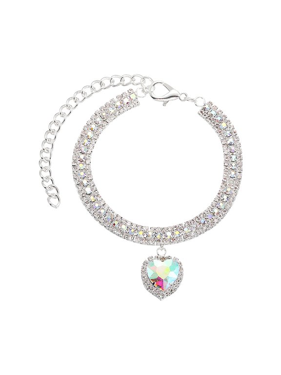 Pet Accessories Metal Necklace for Cats and Dogs â Lightweight Chew Chain for Small to Medium Dog Cat Jewelry Safe Stainless Steel Pet Necklace, 30-37 cm,