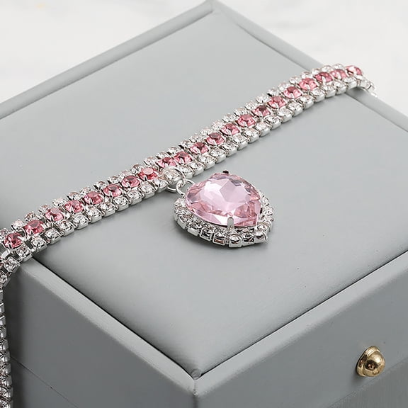 Pet Accessories Metal Necklace for Cats and Dogs Safe Chewing Chain Pet Collar Accessory for Small and Medium Dogs Stylish Everyday Wear,20 27 cm,Pink