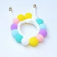 thumbnail image 1 of Pet Accessories Pom-Pom Pet Collar，Cute Cat Soft Pom-Pom Muffler，Adjustable Pet Collar，Cat Plush Necklace Beaded，Birthday Gifts for Pets, 1 of 4