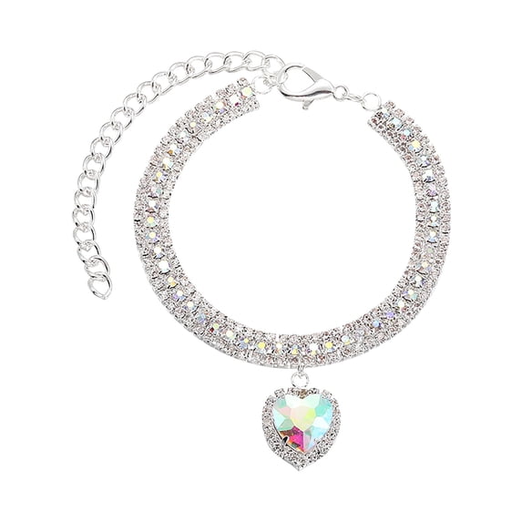 Pet Accessories for Cat and Dog Necklace Metallic Chewing Chains for Small and Medium Dogs Pet Jewelry and Accessory, 20-27 cm,