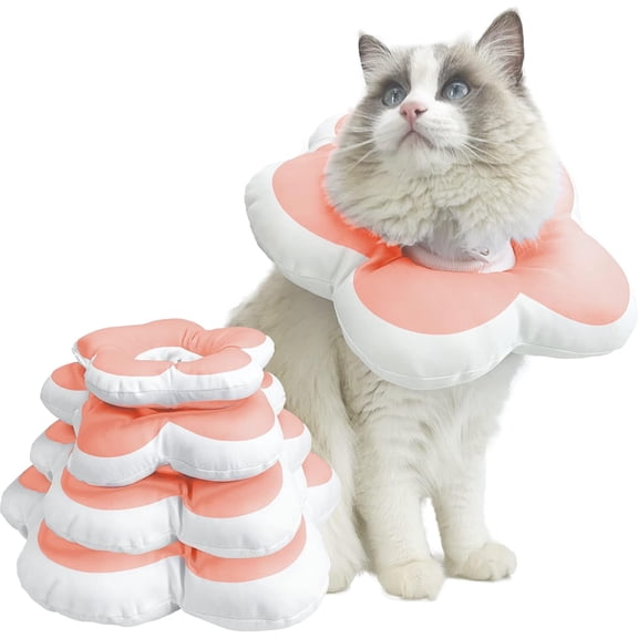 Pet Adjustable Recovery Collar - Recovery Protective Pet Cone Wound Healing Protective Soft Edge for Pets/Kitten/Cats/Small Dogs